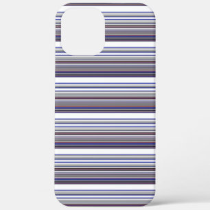 Süße moderne graue blaue Streifen Case-Mate iPhone Hülle