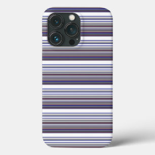 Süße moderne graue blaue Streifen Case-Mate iPhone Hülle