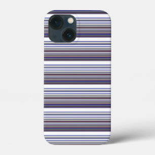 Süße moderne graue blaue Streifen Case-Mate iPhone Hülle