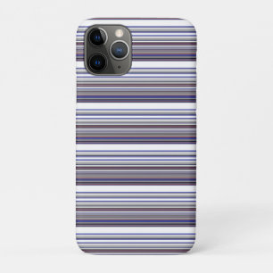 Süße moderne graue blaue Streifen Case-Mate iPhone Hülle