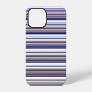 Süße moderne graue blaue Streifen iPhone 12 Pro Hülle