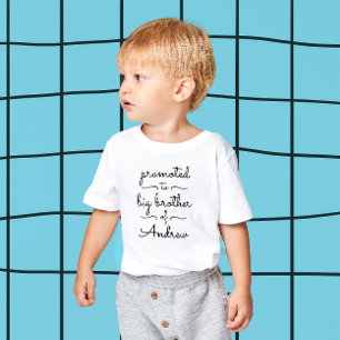 Süße moderne große Bruder Schwester minimale Typog Kleinkind T-shirt