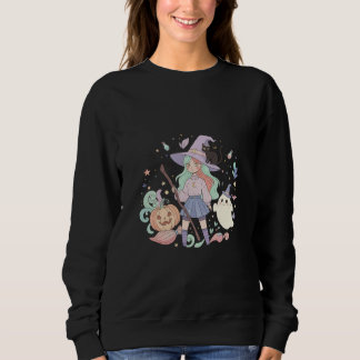 Süße moderne Hexe Sweatshirt