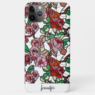 Süße moderne leuchtend rote Blumen Case-Mate iPhone Hülle