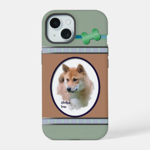 Süße moderne Shiba-Inu-Hunde-Kunst iPhone 15 Hülle