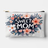 Süße Mom Blumen-Make-up-Tasche Personalisierte Mut