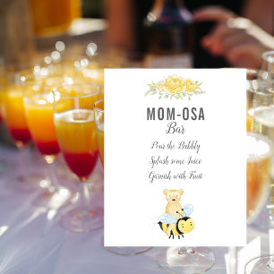 Süße Mom-osa-Bar-Teddybär-Geschlechtsenthüllung Poster