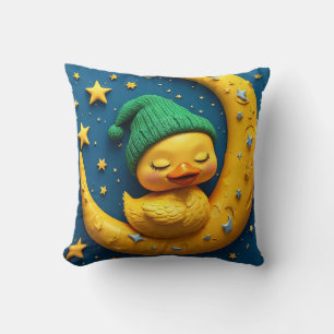 ✨ Süße Mond-Enten-Kinderzimmer-Dekoration für Baby Kissen