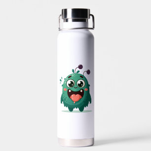 Süße Monster-Cartoon-Illustration Trinkflasche