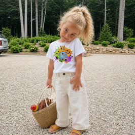 Süße Monster Watercolor Kinder T-Shirt 