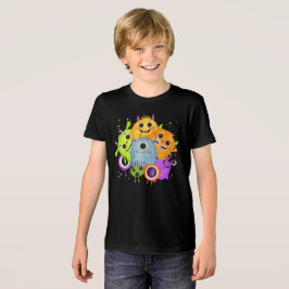 Süße Monster Watercolor Kinder T-Shirt Tri-Blend Shirt