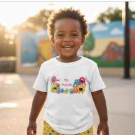 Süße Monstergruppe 'Ich und meine Freunde' Baby T-shirt