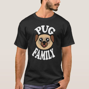 Süße Mops-Familie T-Shirt