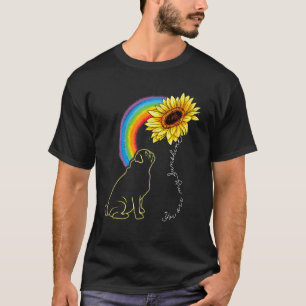 Süße Mops-Hunde sind mein Sonnenschein Sonnenblume T-Shirt