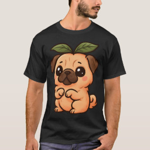 Süße Mops-Welpen-Cartoon-Illustration T-Shirt
