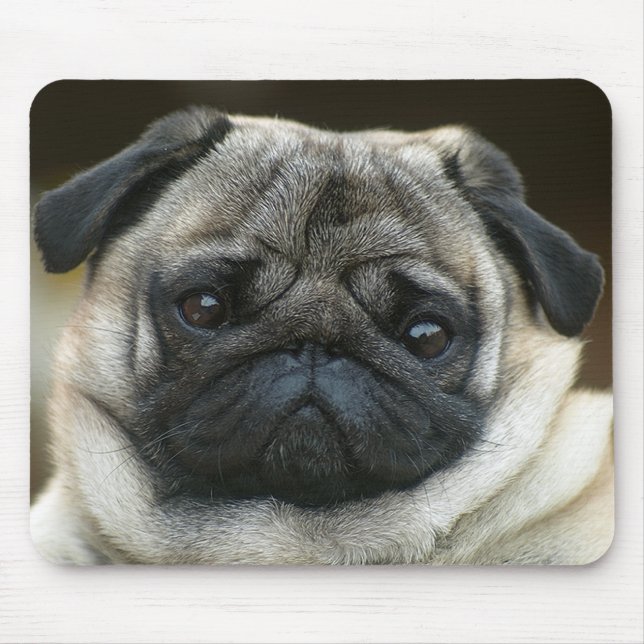 Süße Mops-Welpen-Mauspad Mousepad (Vorne)
