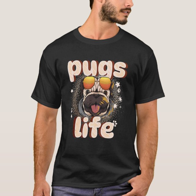 Süße Möpse Leben Mops Hunde T-Shirt (Vorderseite)