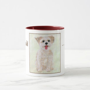 Süße Morkie-Hunde-Tasse Tasse