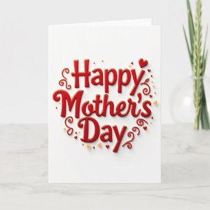 Süße Mothers Day Karte mit Text