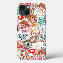 Süße Motivations-Positive Zitat Kawaii  Case-Mate iPhone Hülle