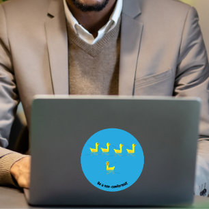 Süße Motivationsenten Aufkleber