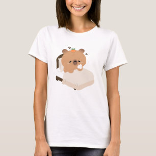 Süße müde Capybara T-Shirt