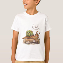 Süße müde Schnecke T-Shirt