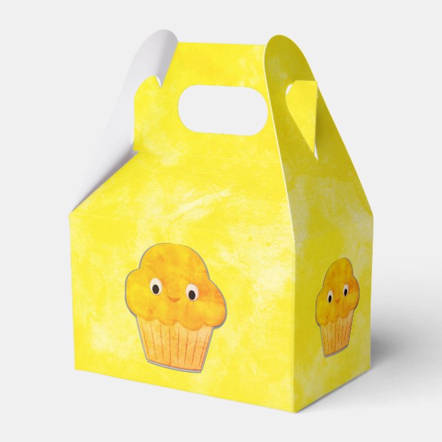 Süße Muffin-Zeichnung Geschenkschachtel (Vorderseite)