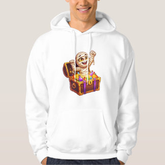 Süße Mumien-Schatztruhe Halloween-Süßigkeiten oder Hoodie