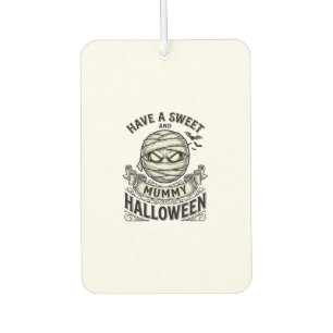 Süße Mummy Halloween Vintage Vektor Design_1 Autolufterfrischer