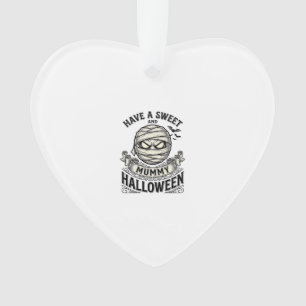 Süße Mummy Halloween Vintage Vektor Design_1 Ornament