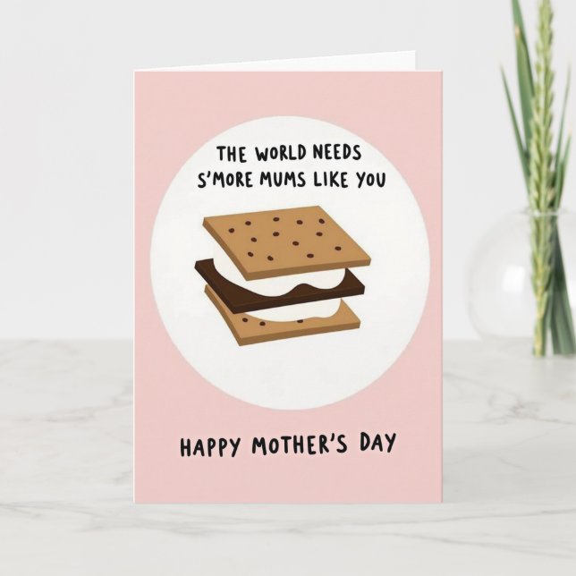 Süße Mums Smores Geschenkkarte Karte (Vorderseite)