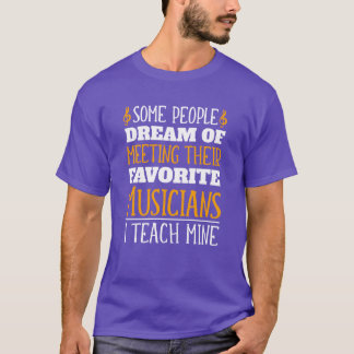 Süße Musiclehrerin und Musikinstrument-Lehrerin Ge T-Shirt