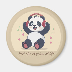 Süße Musik-Panda Magnet