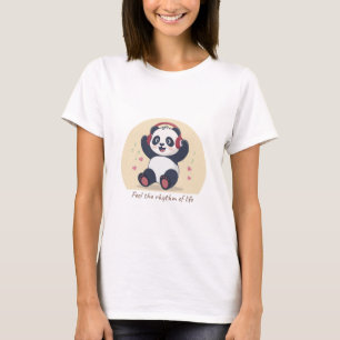 Süße Musik-Panda T-Shirt