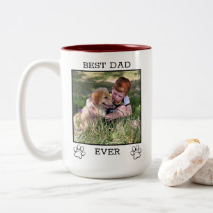 Süße Mutter- oder Vater-Haustier-Eltern Zweifarbige Tasse