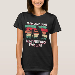 Süße Mutter Sohn beste Freunde Wortkunst T-Shirt
