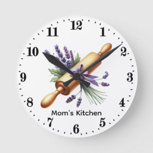 Süße Mutters Küche Backen Liebhaber Runde Wanduhr