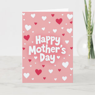 Süße Muttertags-Herzen-Karte Karte