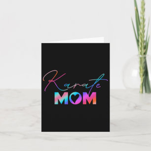 Süße Muttertags Martial Arts Regenbogen Karate Mam Karte