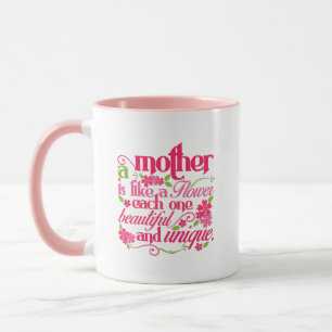 Süße Mutti Blumen Wortkunst Tasse