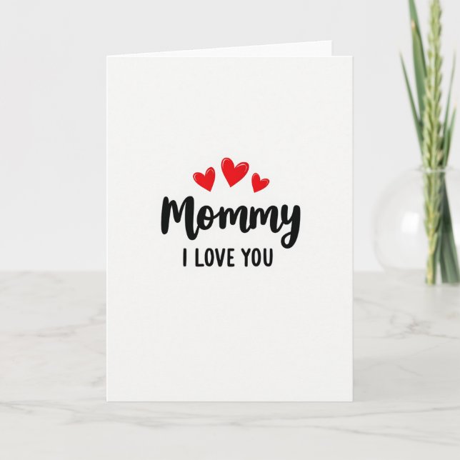 Süße Mutti ich liebe dich Karte (Vorderseite)