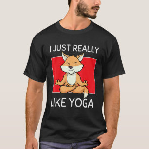 Süße Namaste Fuchs Ich mag Yoga Pilates wirklich s T-Shirt