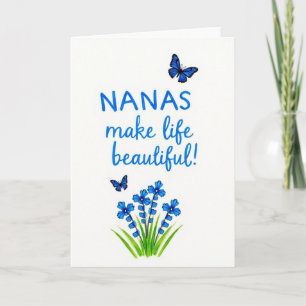 Süße Nanas Blumenkarte Karte