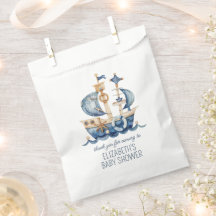 Süße nautische blaue Segelschiff-Babyparty