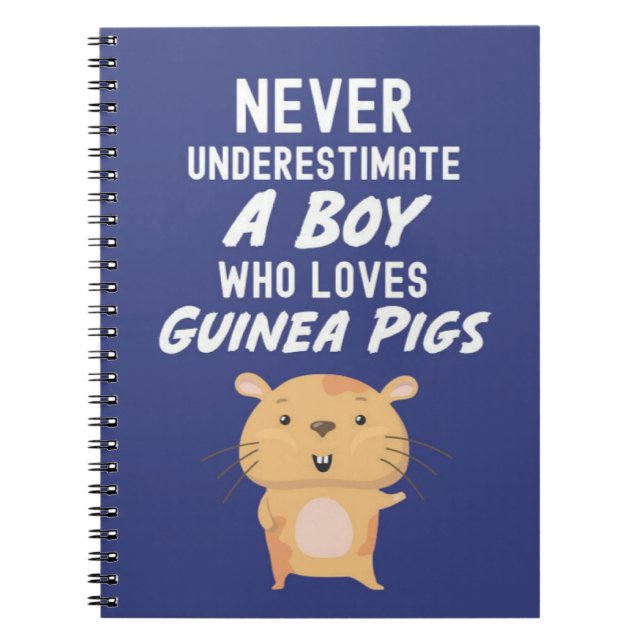 Süße Navyblaue Meerschweinchen-Geschenke für Babyj Notizblock (Vorderseite)