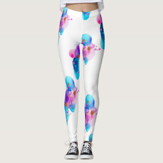 Süße Neon-Galaxie-Blasen-Muster-Frauen-Leggings Leggings