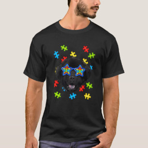 Süße Neufundländer Autismus Puzzle Sonnenbrille We T-Shirt