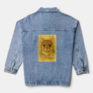 Süße, neugierige kleine Maus Jeansjacke