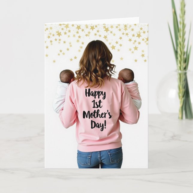 Süße New Mom Starfall Karte (Vorderseite)